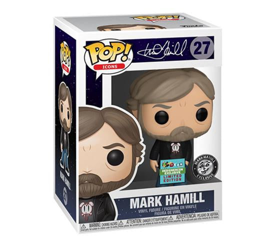 Funko POP! Icons Mark Hamill #27 [Black Tee] Exclusive