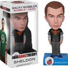 Funko Wacky Wobbler Sheldon (Superman Black Shirt)