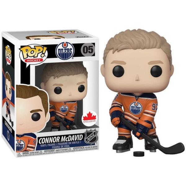 Funko POP! Hockey NHL Edmonton Oilers Connor McDavid #05 [Orange Jersey] Exclusive