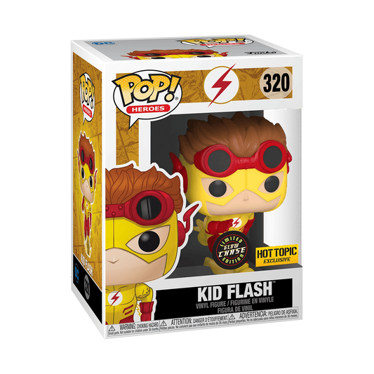 Funko POP! Heroes CHASE Kid Flash #320 [Young Justice, Glows in the Dark] Exclusive