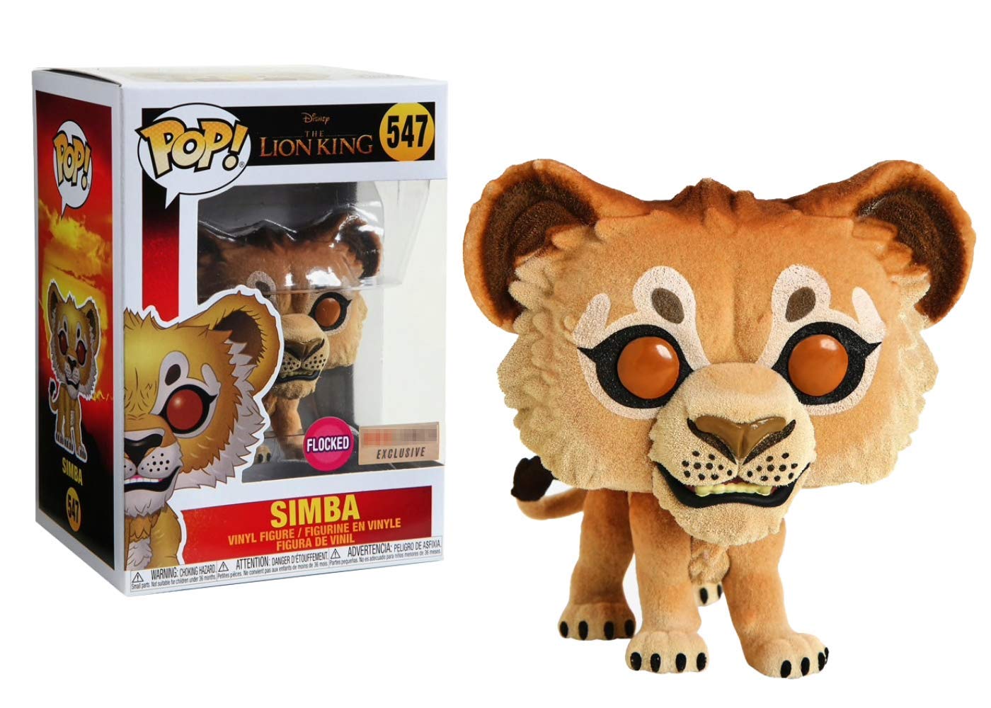 Funko POP! The Lion King 2019 Simba Flocked BoxLunch Exclusive