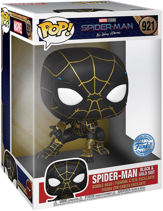 Funko POP! Marvel Studios Spider-Man No Way Home 10 Inch Spider-Man Black & Gold Suit #921 Target Exclusive