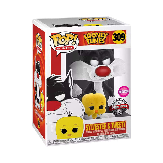 Funko POP! Animation Looney Tunes #309 - Sylvester & Tweety [Flocked] Exclusive