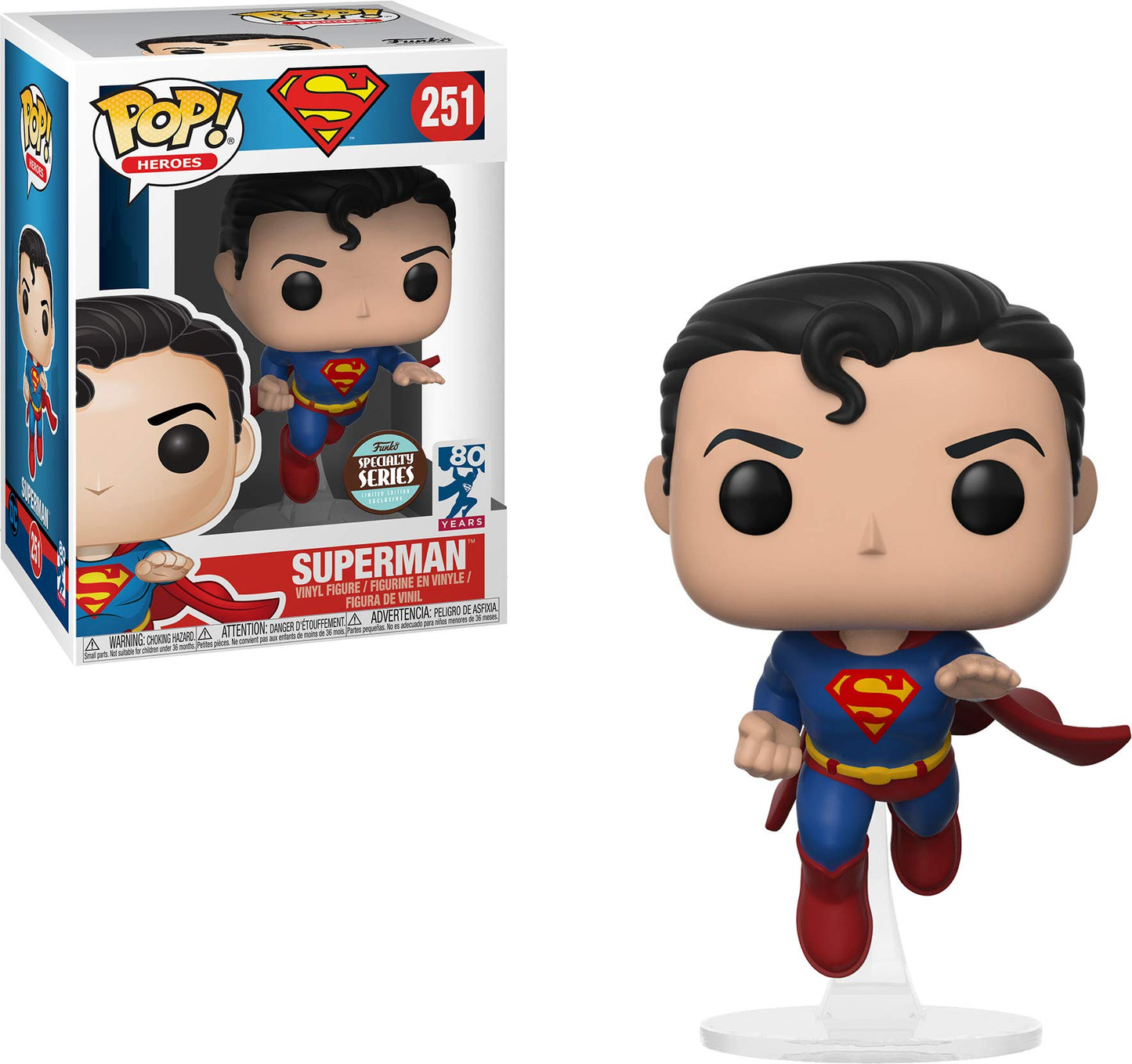 Funko POP! Heroes DC Superman - Superman #251 [Flying, 80th Anniversary] Specialty Series Exclusive