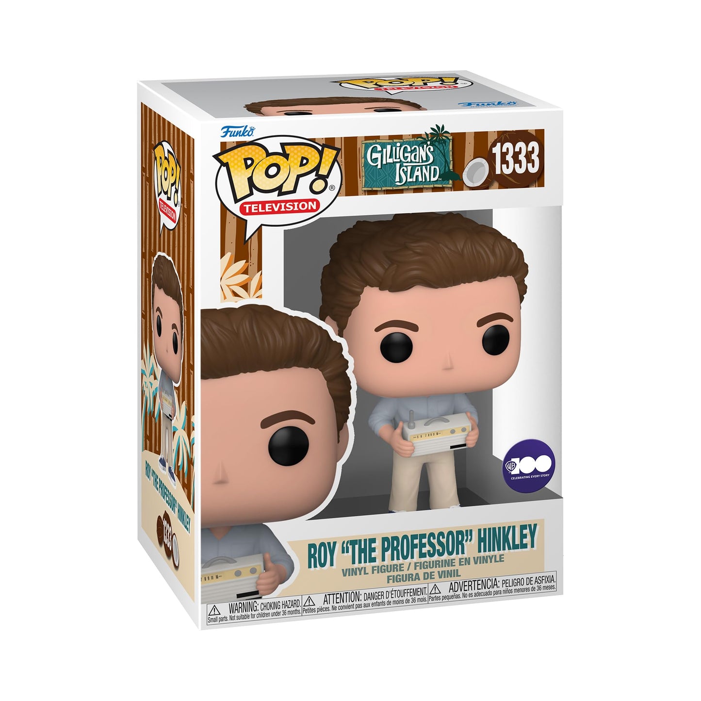 Funko Pop! TV: WB 100 - Gilligan’s Island, Roy The Professor Hinkley with Radio