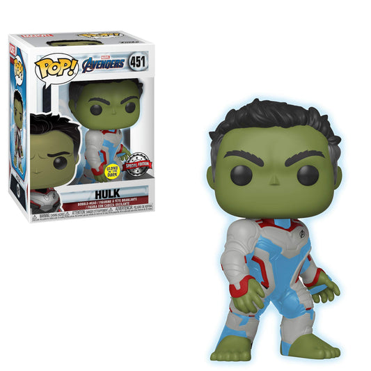 Funko POP! Marvel Avengers Endgame Hulk #451 [Glows in the Dark] Exclusive