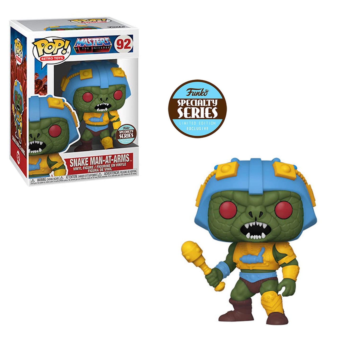 Funko POP! Retro Toys Masters of the Universe Snake Man-at-Arms #92 Specialty Series Exclusive