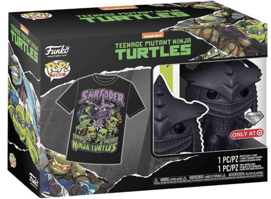 Funko POP! and Tee Teenage Mutant Ninja Turtles Shredder #1138 [Diamond Collection] with Size 2XL T-Shirt Collectors Box Exclusive