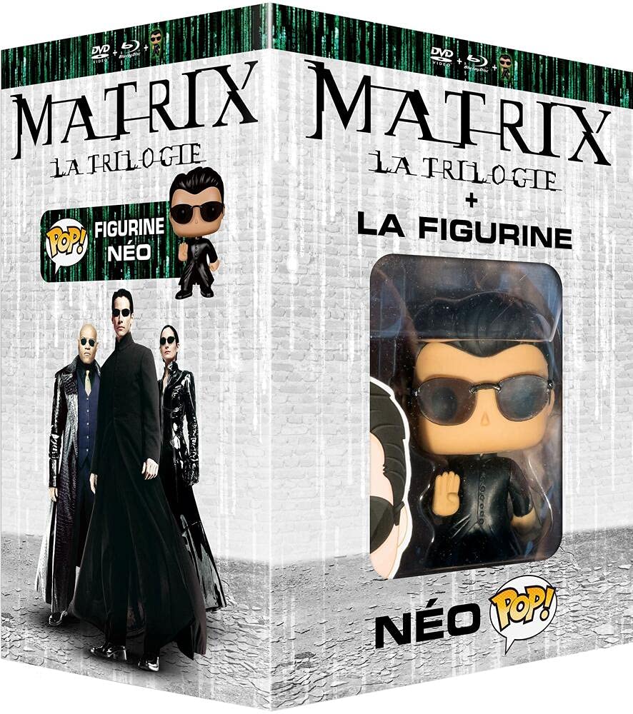 Matrix Trilogy Collection - 3-Disc Box Set & Neo FUNKO Figurine ( The Matrix / The Matrix Reloaded / The Matrix Revolutions ) (Blu-Ray & DVD Combo) (+ UV Copy) [ Blu-Ray, Reg.A/B/C Import - France ]