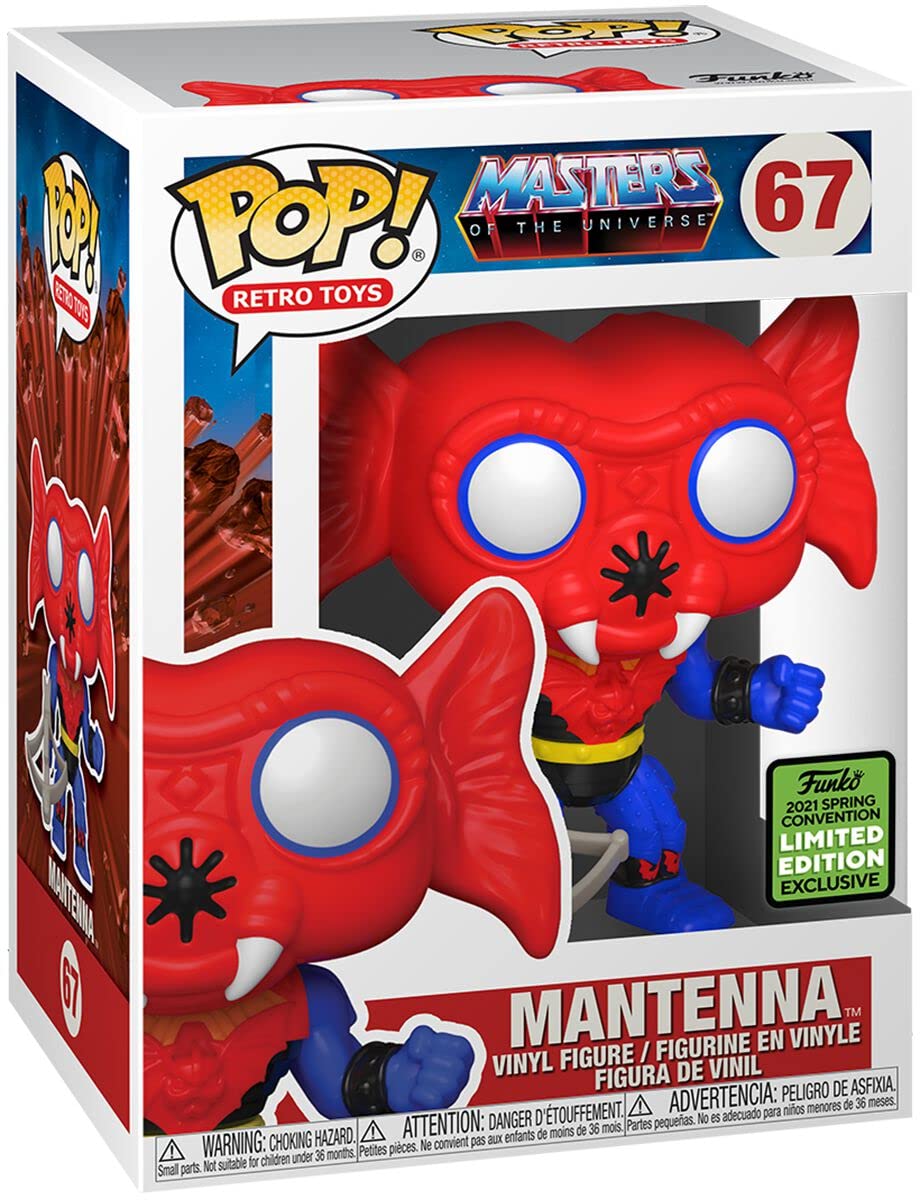 Funko POP! Retro Toys Masters of the Universe Mantenna #67 Spring Convention SHARED Exclusive