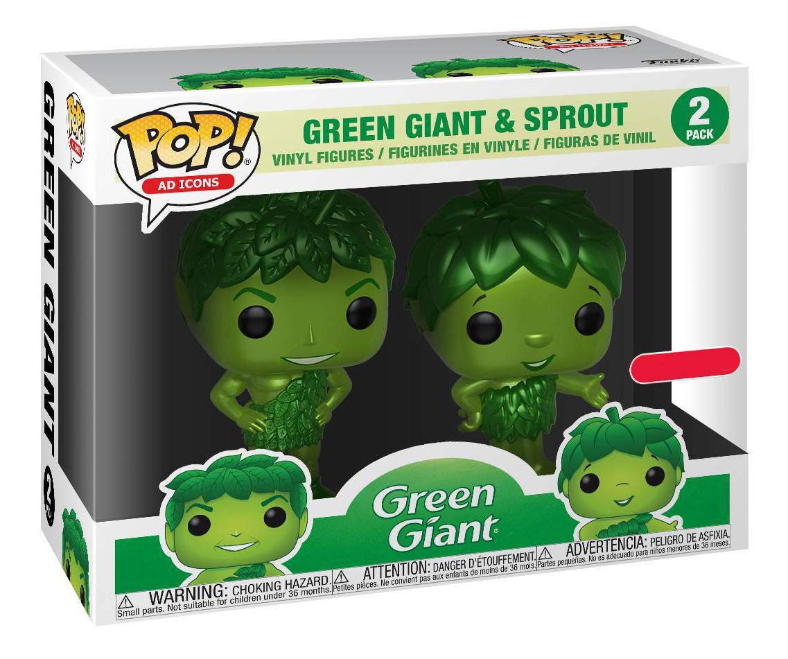 Funko POP! Ad Icons Green Giant and Sprout 2 Pack [Metallic] - SDCC Debut