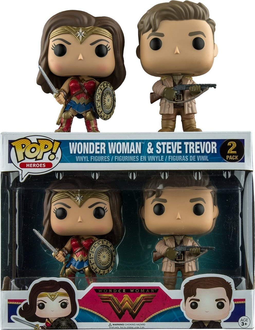 Funko POP! DC Wonder Woman Movie Wonder Woman & Steve Trevor 2-Pack