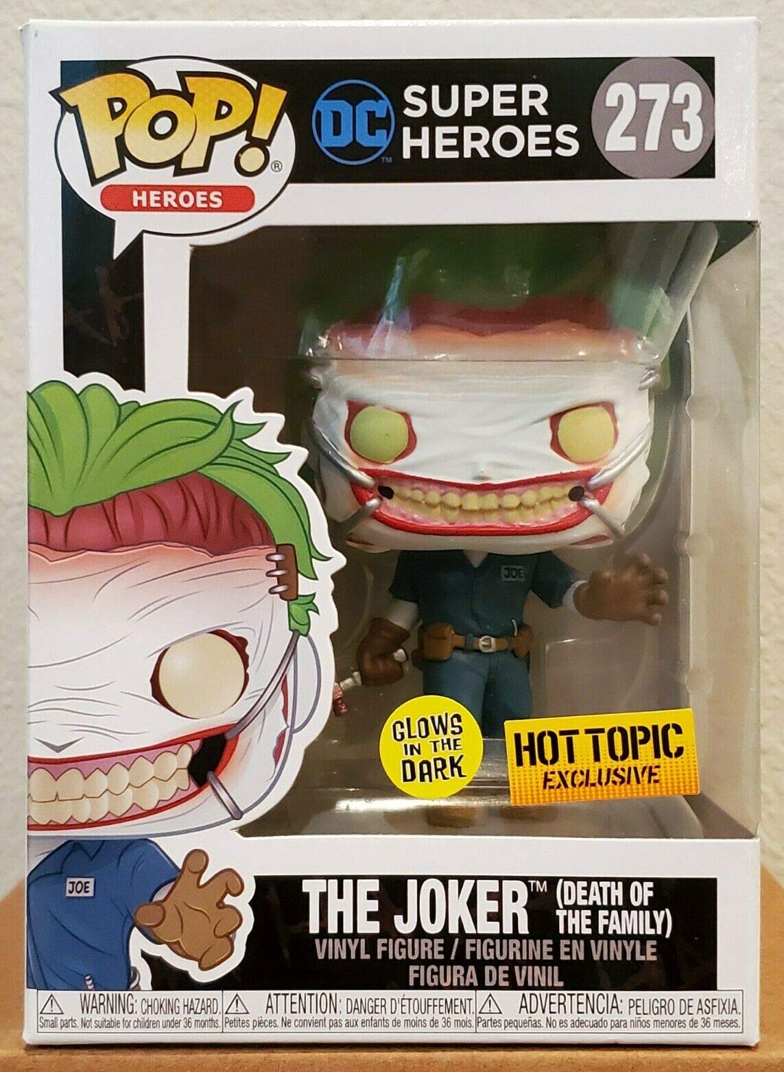 Funko POP! Heroes DC The Joker (Death in the Family) #273 [Glows in the Dark] Exclusive