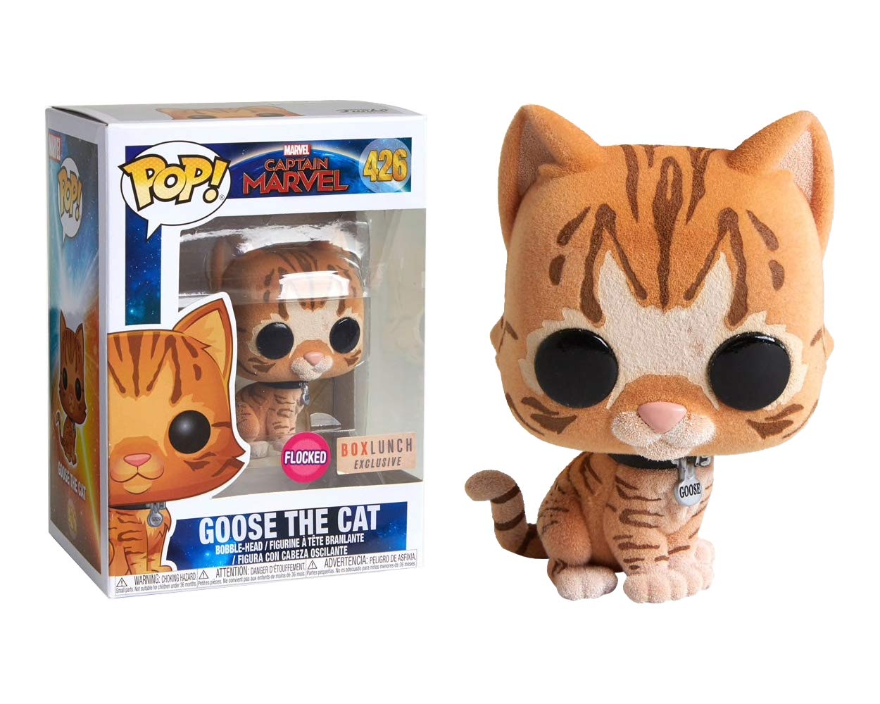 Funko POP! Marvel Goose The Cat Flocked Box Lunch Exclusive