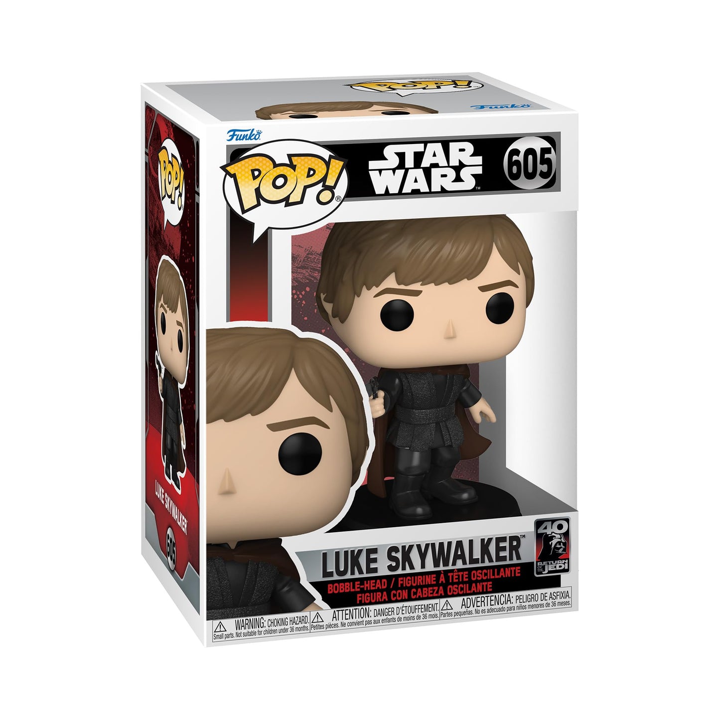 Funko POP! Star Wars - Star Wars Return of the Jedi - Luke Skywalker [Black Outfit] #605 [Blaster]