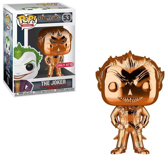 Funko POP! Heroes Batman Arkham Asylum The Joker Exclusive #53 [Orange Chrome]