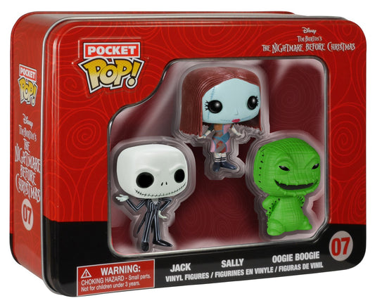 FunKo Pocket POP: NBC Tin - Jack, Sally, Oogie Toy Figure 3 Count