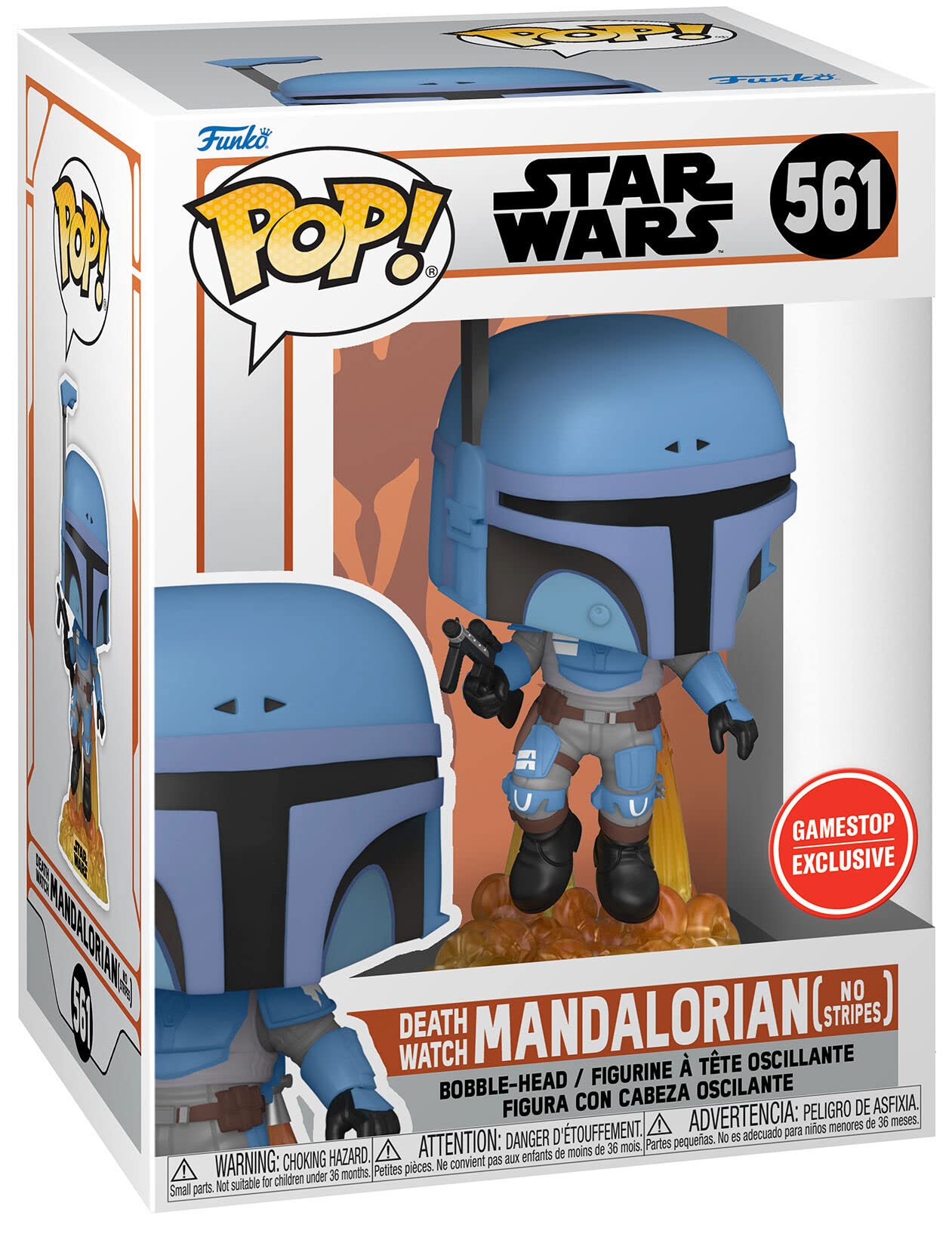 Funko POP! Star Wars The Mandalorian - Death Watch Mandalorian #561 [No Stripes] Exclusive
