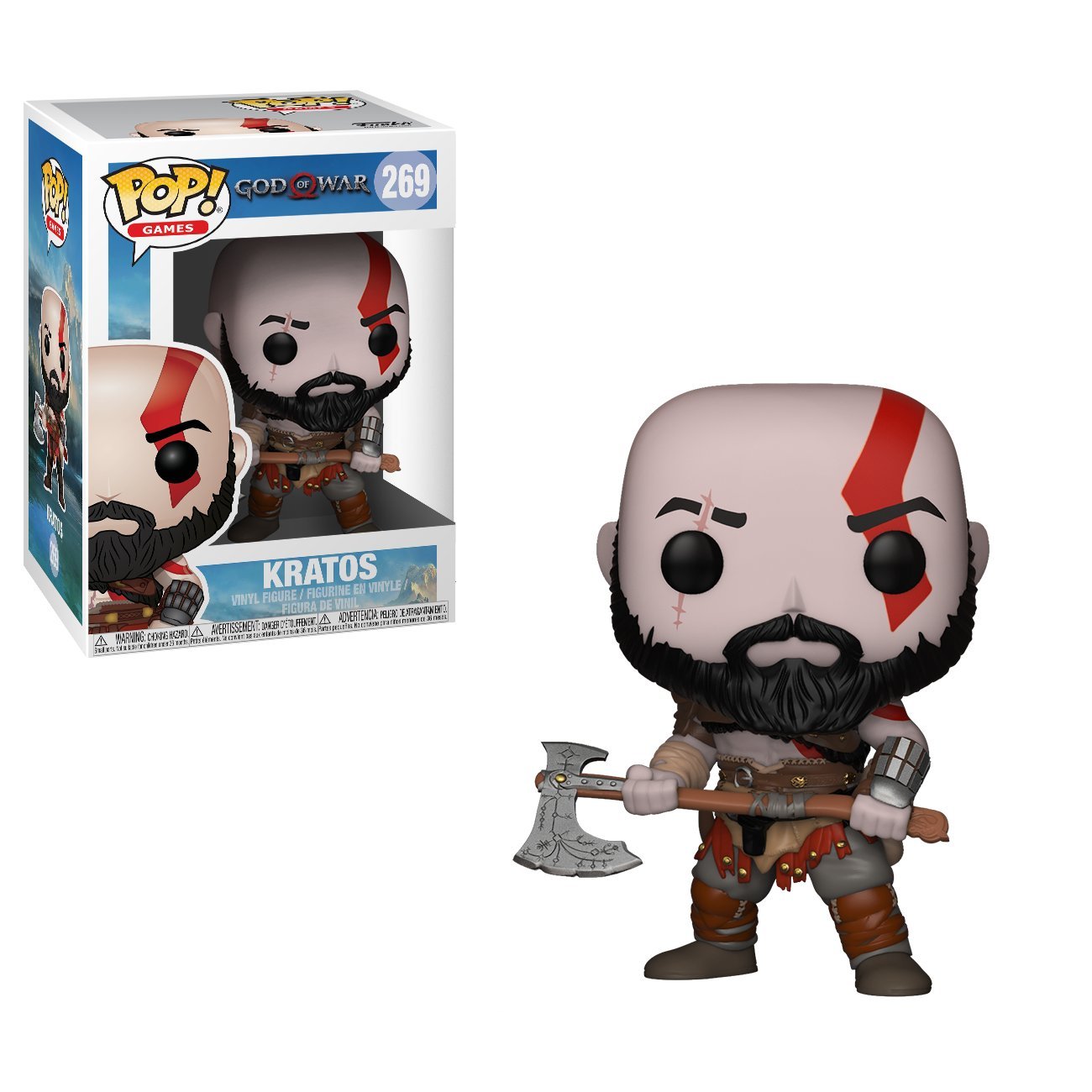 Funko POP! Games: God of War - Kratos with Axe Collectible Figure