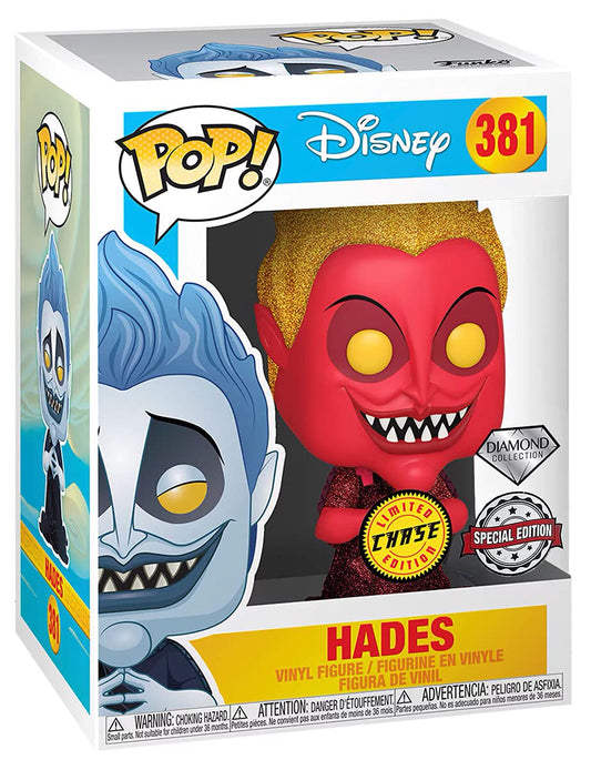 Funko POP! Disney CHASE Hades #381 [Diamond Glitter, Red] Exclusive