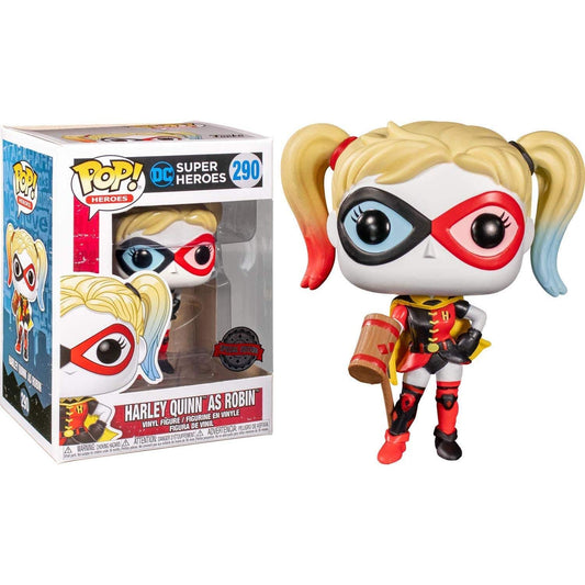 Funko POP! Heroes Harley Quinn AS Robin 2019 L.A. Comic CON Exclusive #290