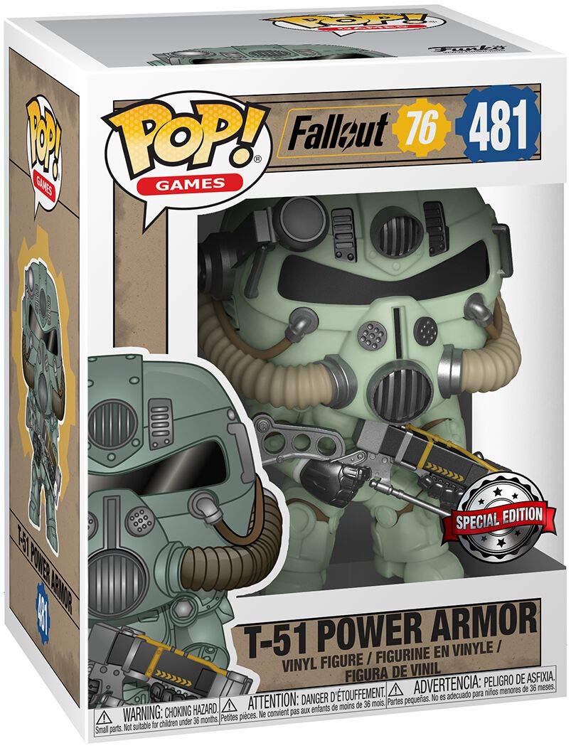 Funko POP! Games Fallout 76 T-51 Power Armor #481 [Green] Exclusive