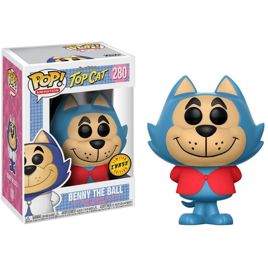 Funko POP! Animation: Hanna Barbera Top Cat CHASE Benny the Ball #280 [POP! Protector]