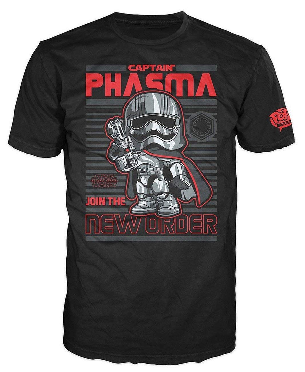 Funko POP! Tees Star Wars Ep 7 - Captain Phasma, Black #55 Size XS T-Shirt