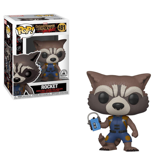 Funko POP! Marvel Guardians of The Galaxy Mission Breakout Rocket # 491 Disney Parks Exclusive