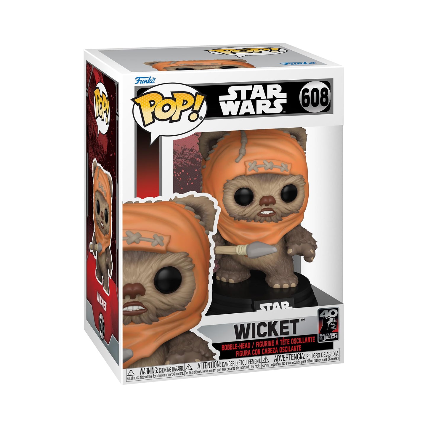 Funko POP! Star Wars - Star Wars Return of the Jedi - Wicket #608 [Spear]