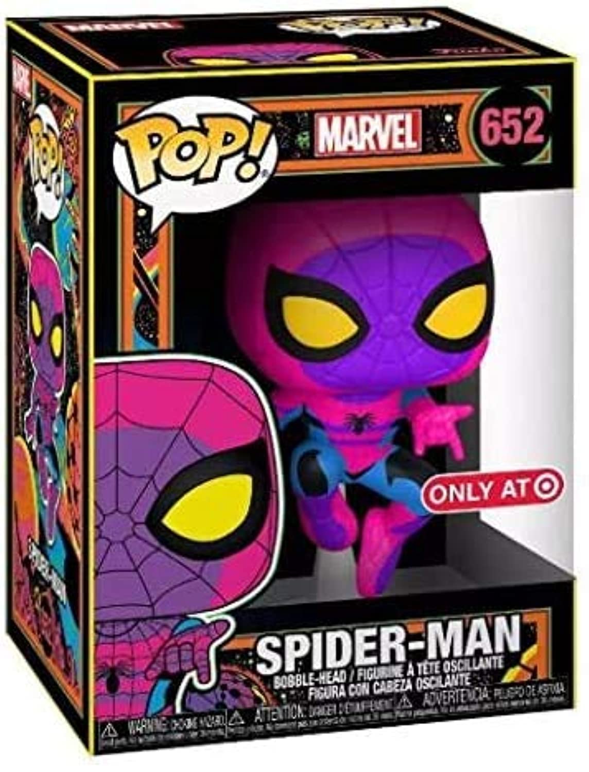 Funko POP! Marvel Spider-Man #652 [Black Light] Exclusive