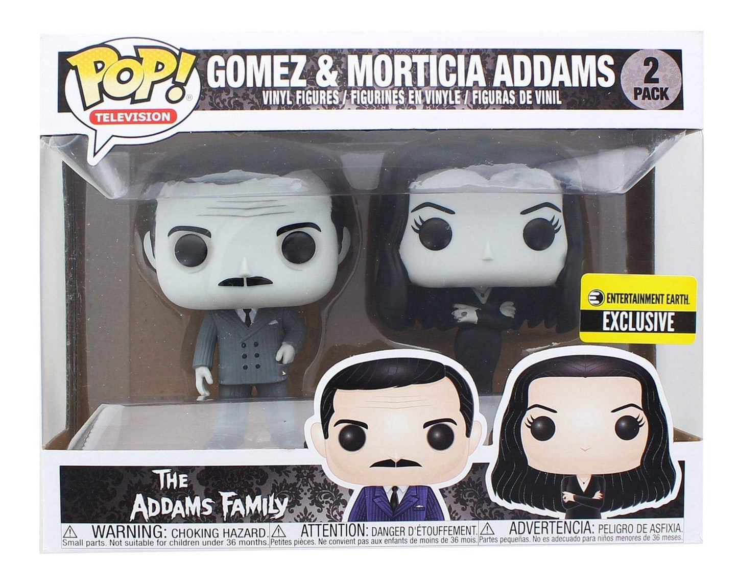 Funko POP! Television The Addams Family Morticia and Gomez Black-and-White 2-Pack Exclusive
