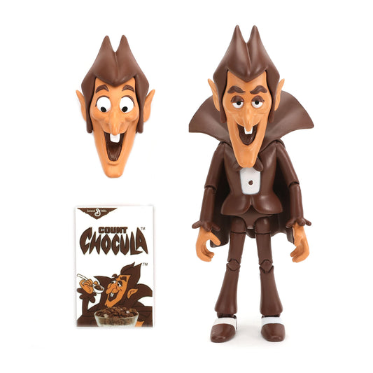 Count Chocula 6.5" Moveable Figurine with Alternate Head and Cereal Box "General Mills" 6.5" by Jada