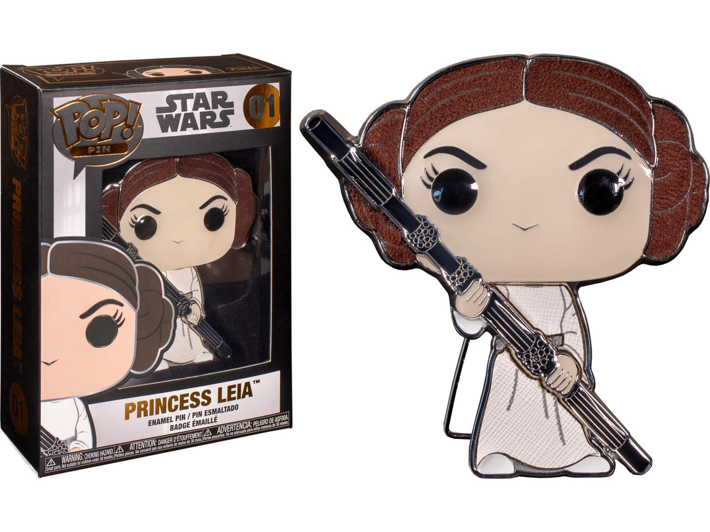Funko POP! Pin: Star Wars - Princess Leia Premium Enamel Pin