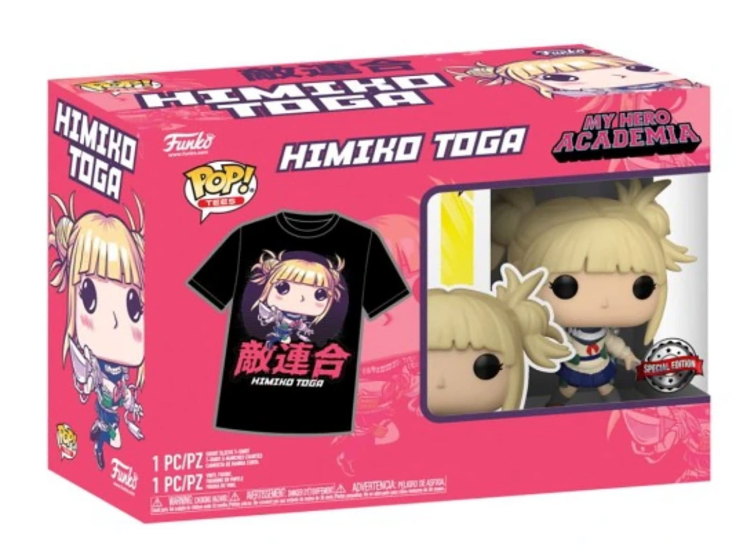 Funko POP! and Tee My Hero Academia Himiki Toga [Unmasked] with Size 2XL T-Shirt Collectors Box Exclusive