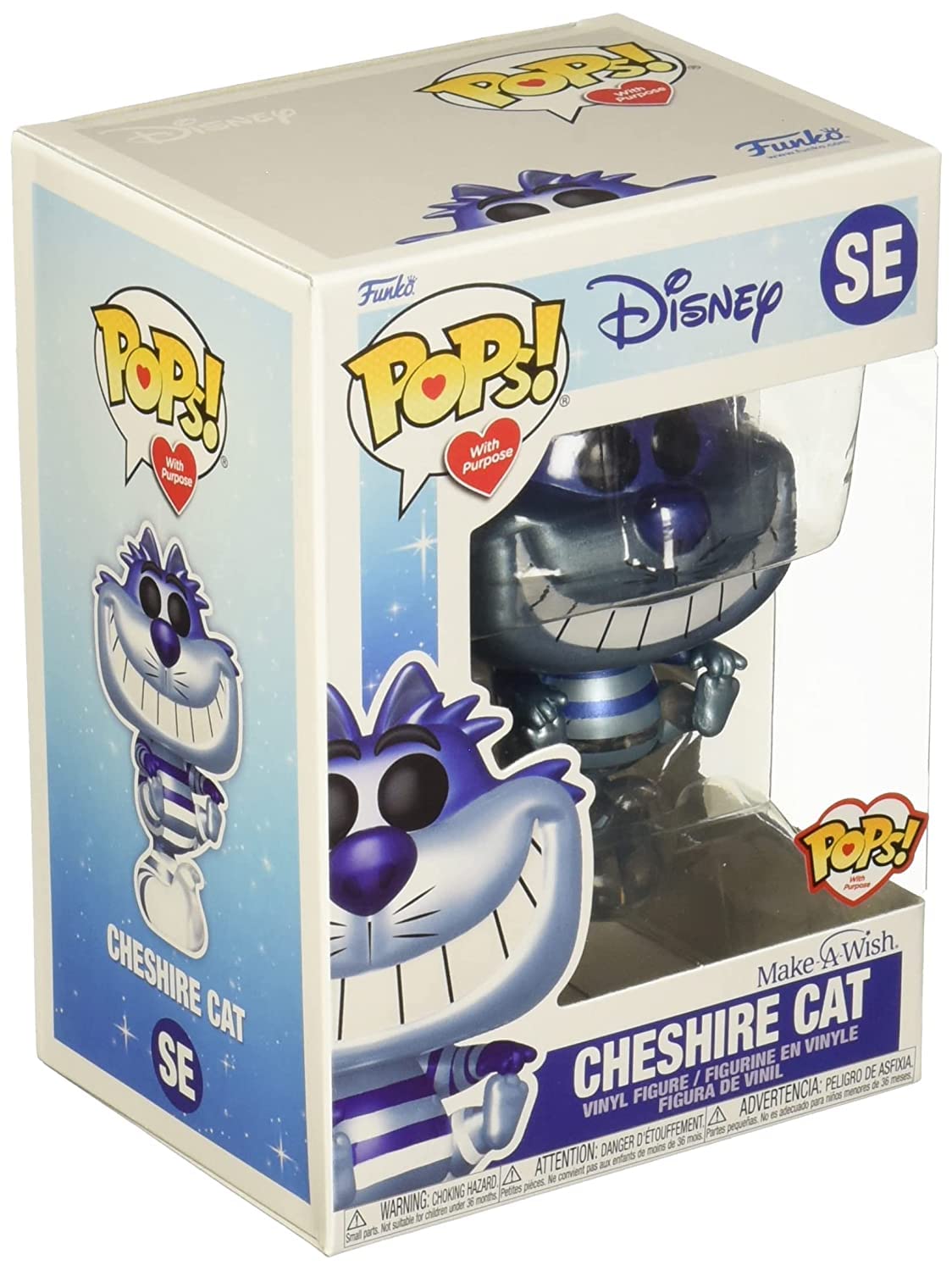 Funko POP! POPs with Purpose Disney Make a Wish Cheshire Cat SE [Blue Metallic] Exclusive