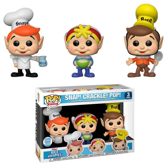 Funko POP! Ad Icons Rice Krispies Snap! Crackle! Pop! 3-Pack Funko Shop Exclusive