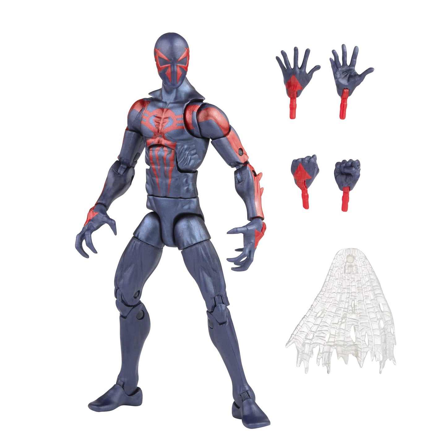 Hasbro Marvel Legends Series 6-inch Scale Action Figure Toy Spider-Man 2099, Premium Design, 1 Figure, and 2 Accessories