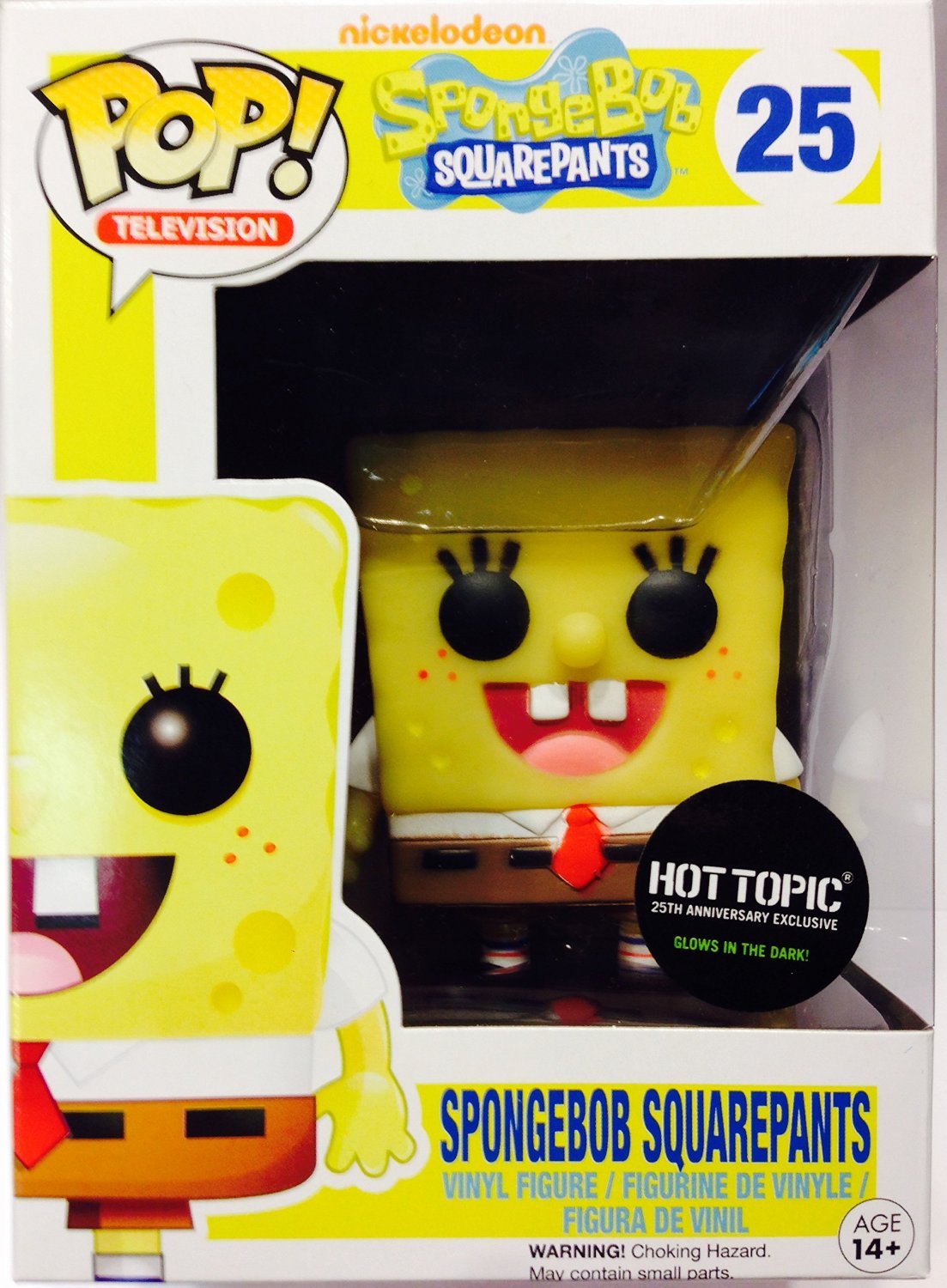 Funko POP Television Vinyl Figure - Spongebob Squarepants Hot Topic Exclusive Glow in The Dark