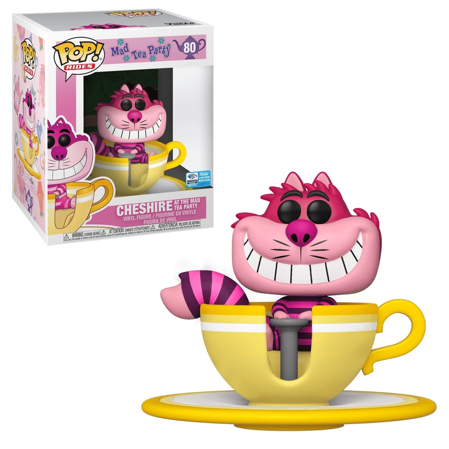 Funko POP! Rides Alice in Wonderland Mad Tea Party Cheshire at The Mad Tea Party 6"