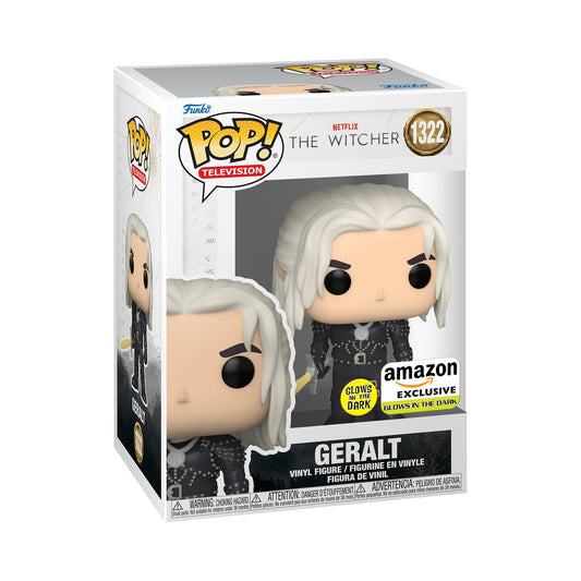 Funko Pop! TV: Netflix - The Witcher, Geralt (Glow in The Dark), Amazon Exclusive