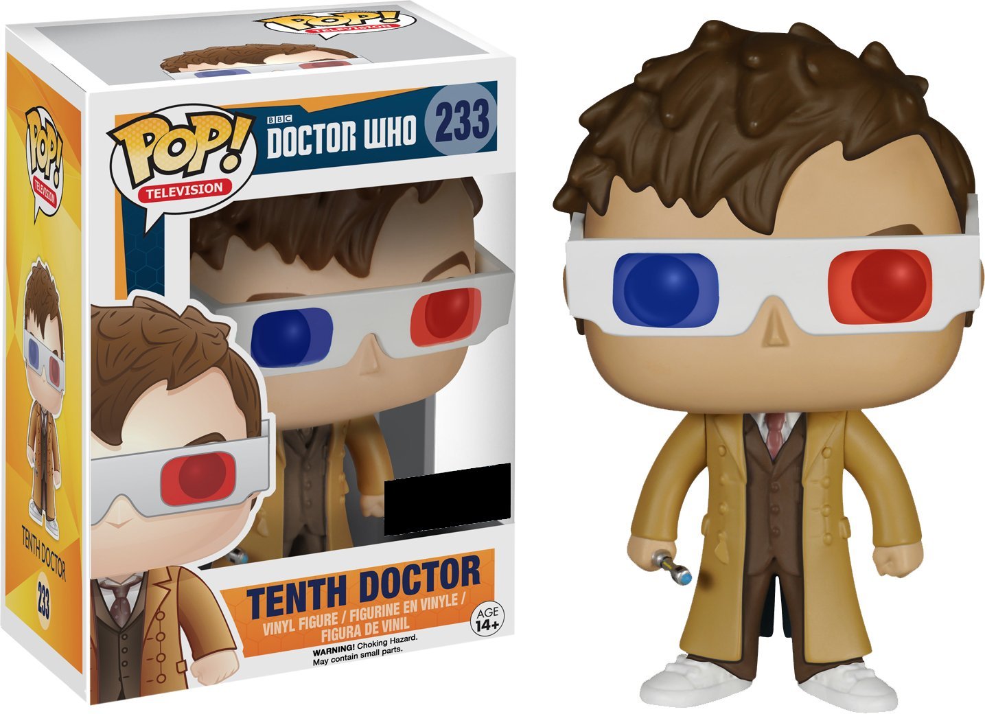 Funko POP! Television Doctor Who Tenth Doctor #233 [3D Glasses] Exclusive
