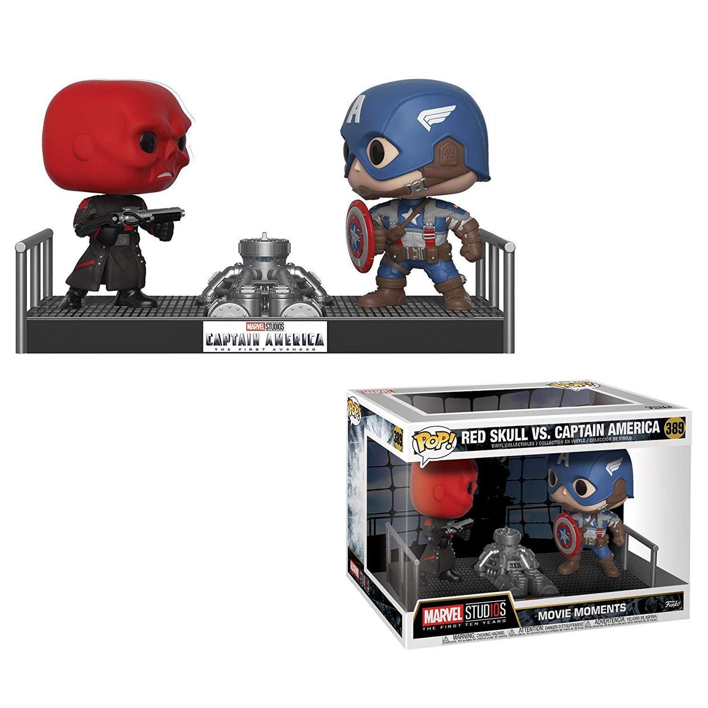 Funko POP! Movie Moments Marvel- Captain America and Red Skull