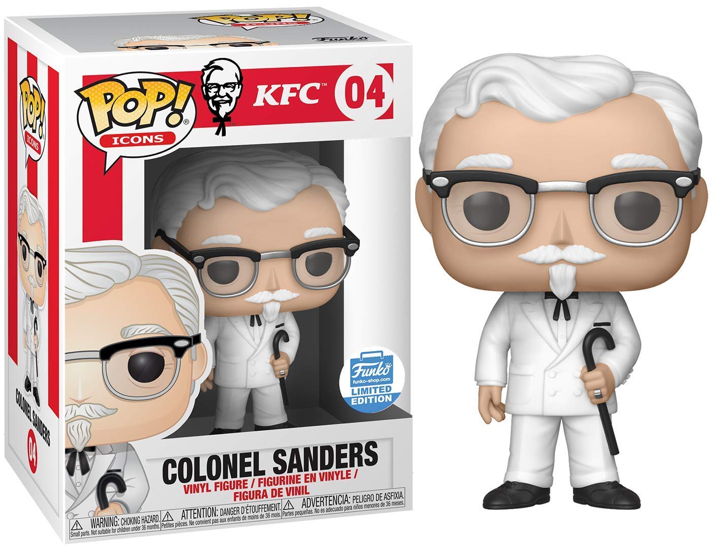 Funko POP! Icons KFC - Colonel Sanders with Cane Exclusive