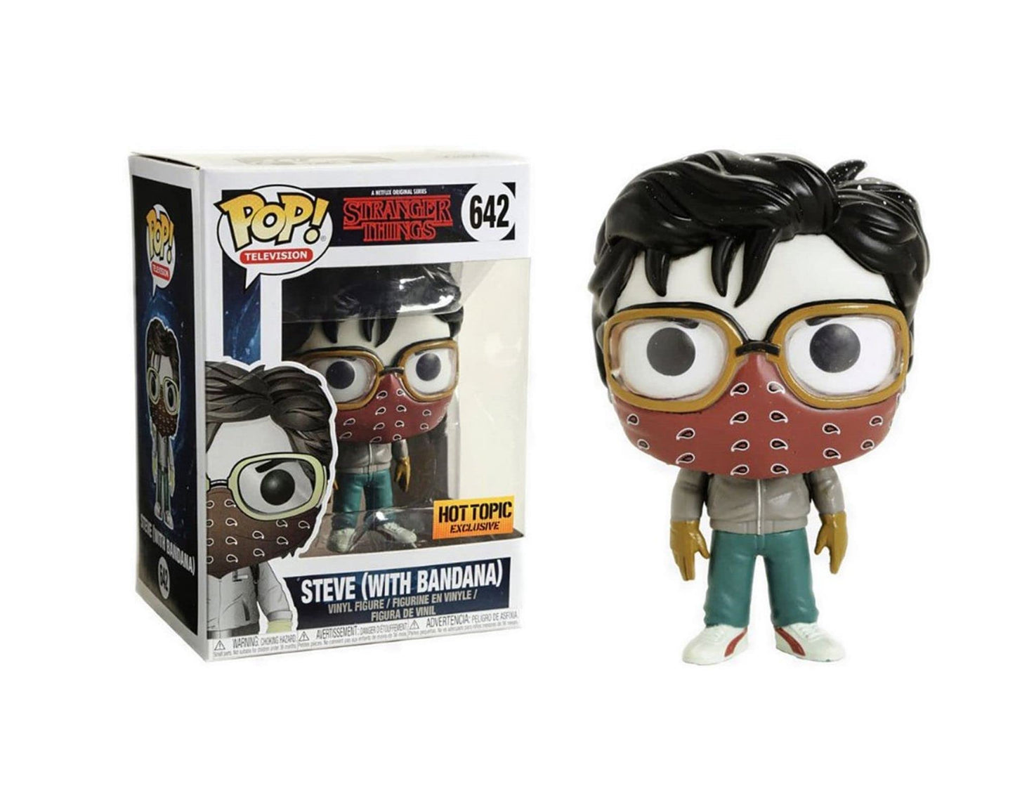 Funko POP! Television Stranger Things Steve (With Bandana) #642 Exclusive