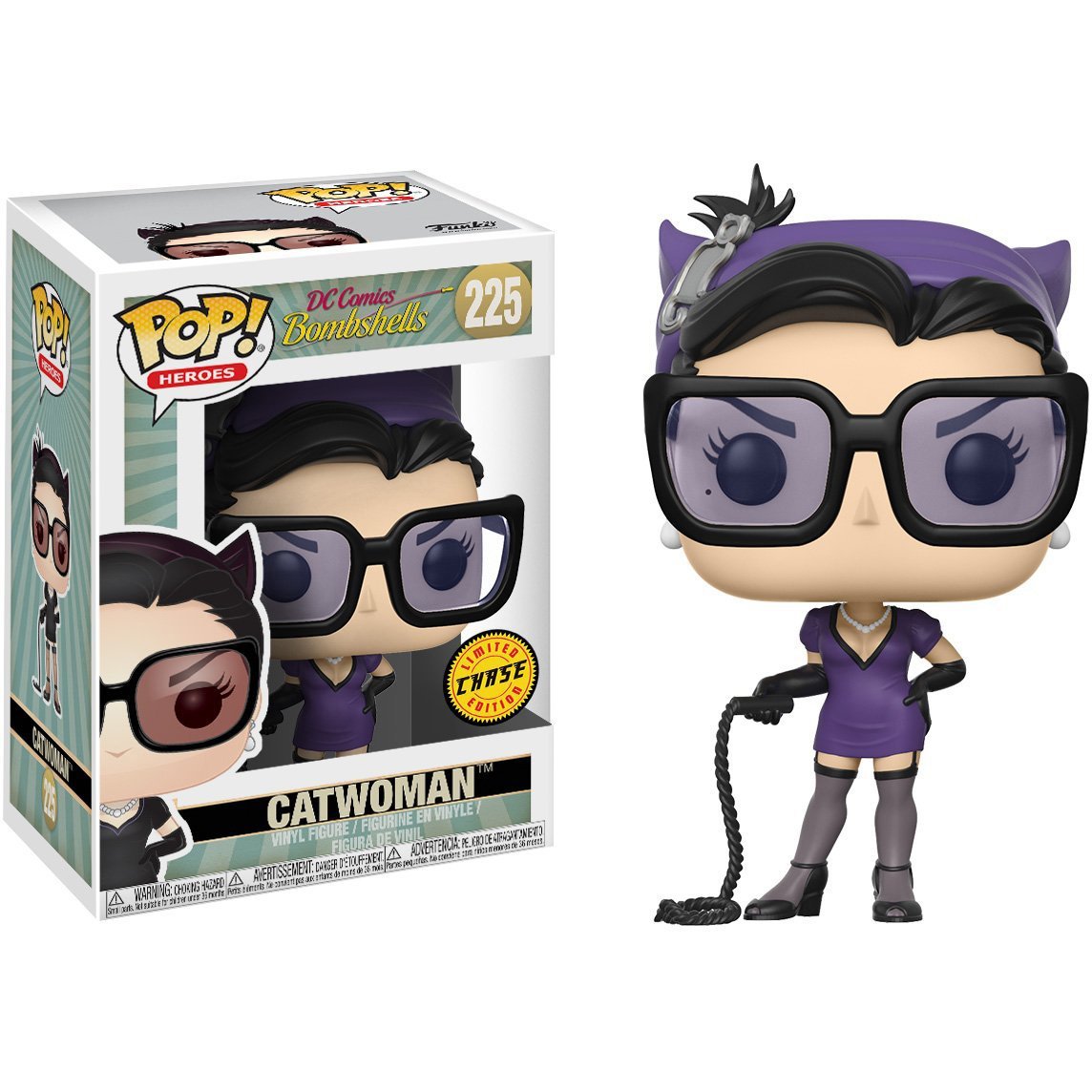 Funko POP! Heroes DC Bombshells CHASE Catwoman #225 [Purple]