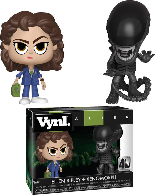 Funko Vynl: Alien 40th: Xenomorph & Ripley with Tracke Figure