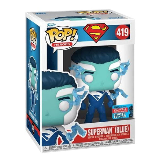 Funko POP! DC Heroes Superman [Blue] #419 Shared Fall Exclusive