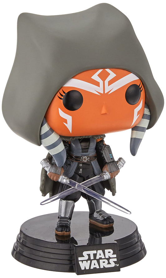 Funko POP! Star Wars The Mandalorian - Hooded Ahsoka with Duel Sabers Exclusive