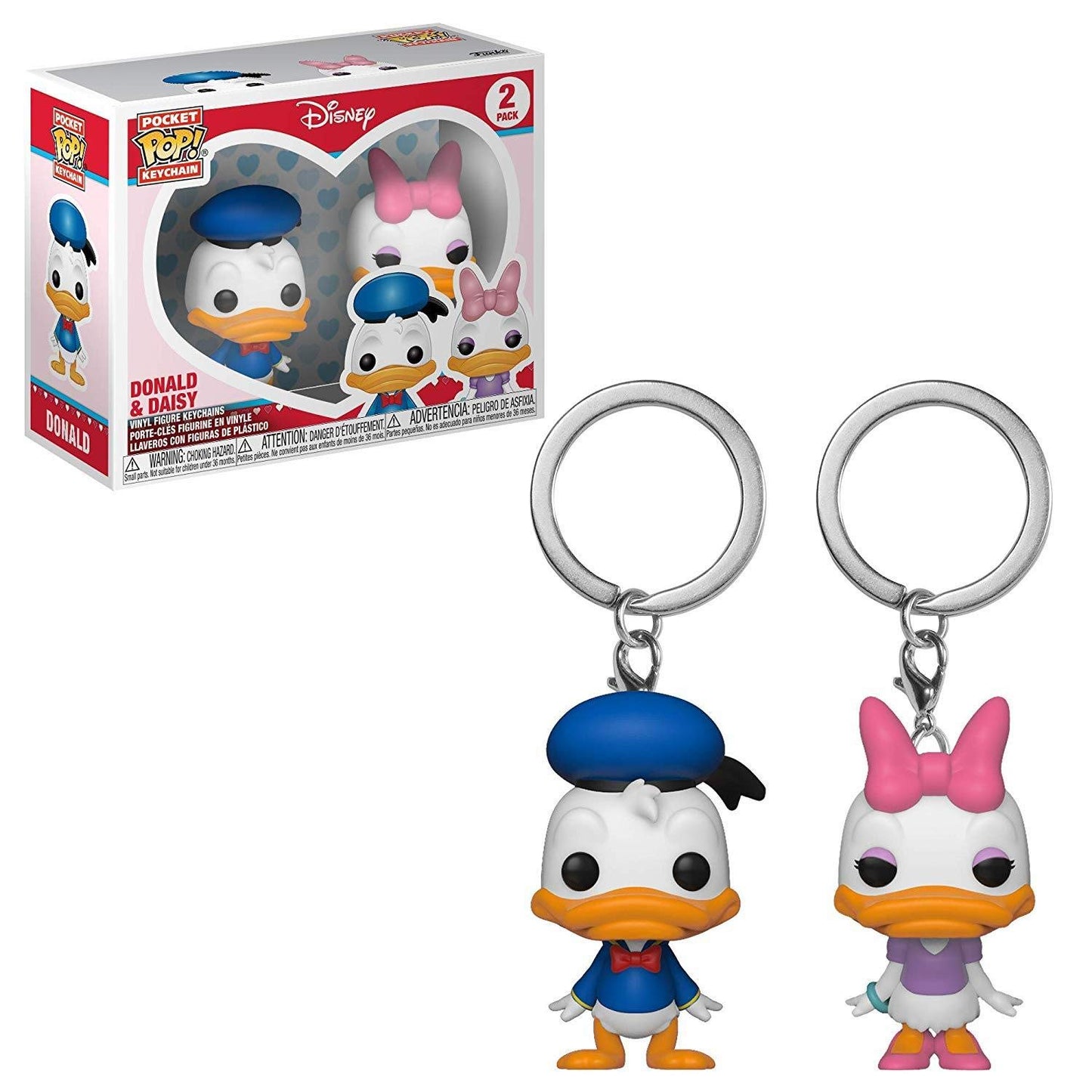 Funko Pocket Pop! Keychain Donald & Daisy 2 Pack